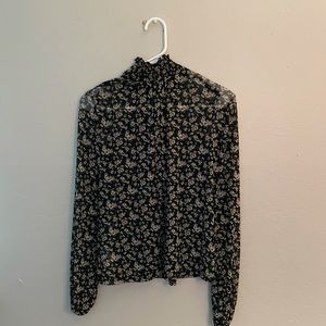 Sheer blouse with tank top